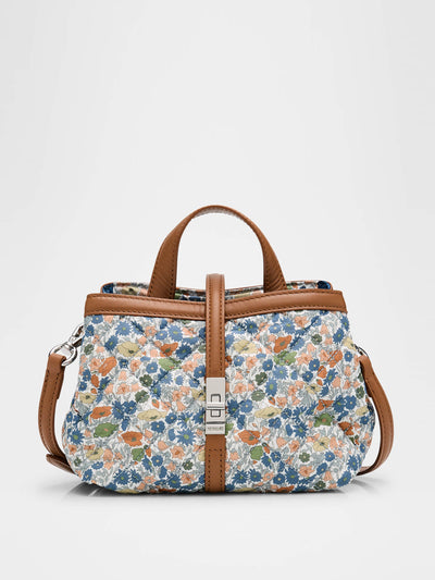 MZ Wallace Astor mini floral-print quilted top-handle bag at Collagerie