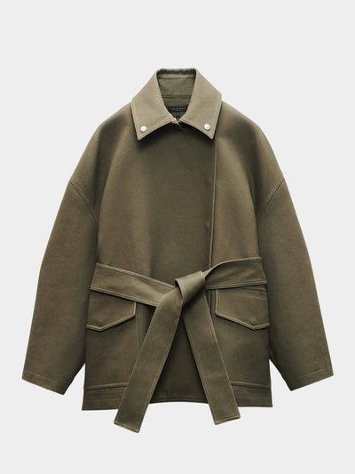 Rag & Bone Rue belted cotton jacket at Collagerie