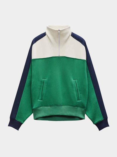 Rag & Bone Vintage color block half-zip jacket at Collagerie