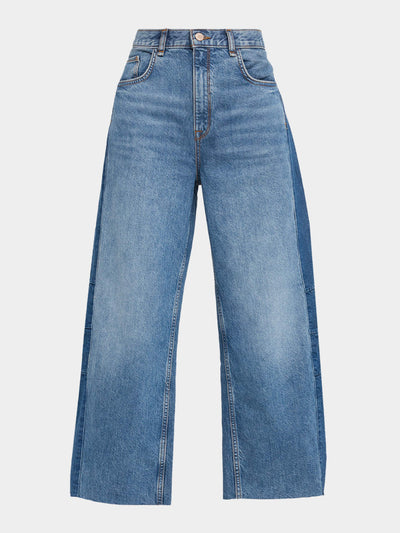 Triarchy Walker mid-rise barrel jeans at Collagerie