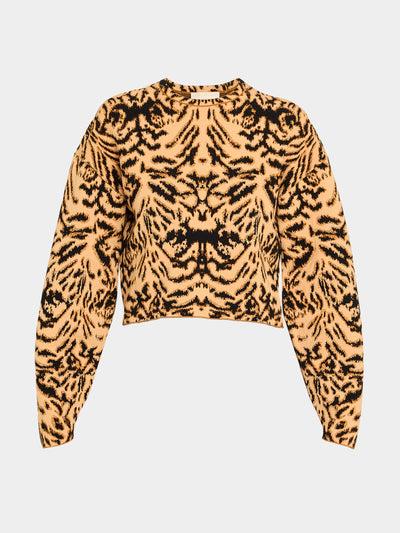Ulla Johnson Cade printed jacquard knit pullover at Collagerie