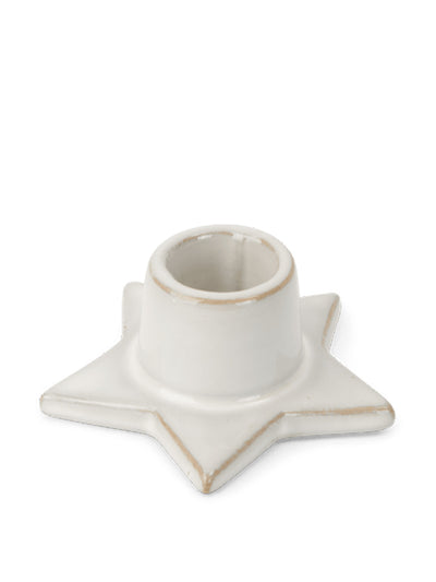 Neptune Ceramic dinner candle holder at Collagerie