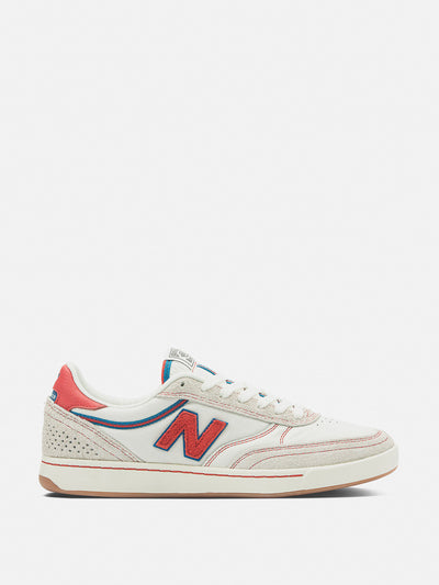 New Balance Sea salt with red NB Numeric 440 trainers at Collagerie