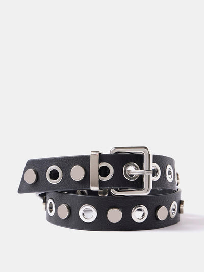 Mint Velvet Studded leather belt at Collagerie