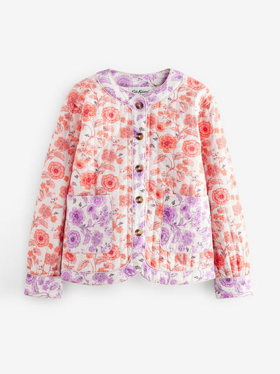 Cath Kidston December Floral quilted jacket at Collagerie