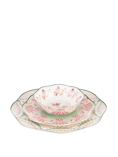 Cath Kidston Green Friendship Gardens dinner set (12-piece) at Collagerie