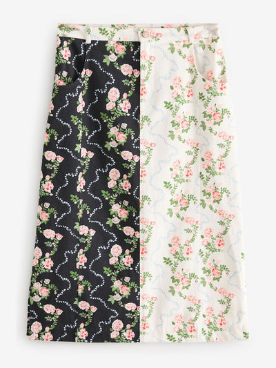 Cath Kidston Pink pleated 100% cotton skirt at Collagerie