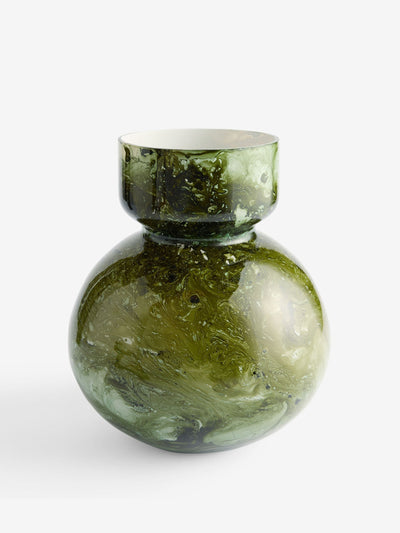 French Connection Green abstract glass vase at Collagerie