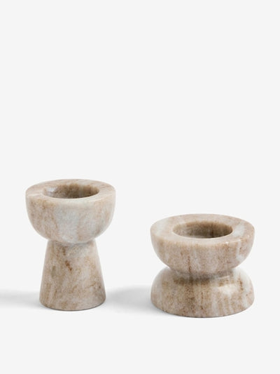 Next Grey N. Premium marble tea light candle holders at Collagerie