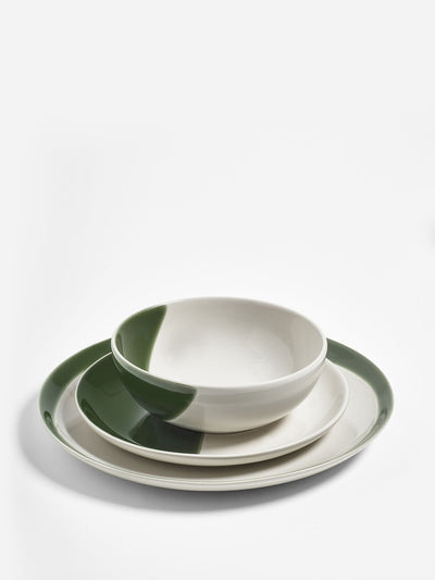 Jasper Conran London Green Abstract dinner set (12-piece) at Collagerie