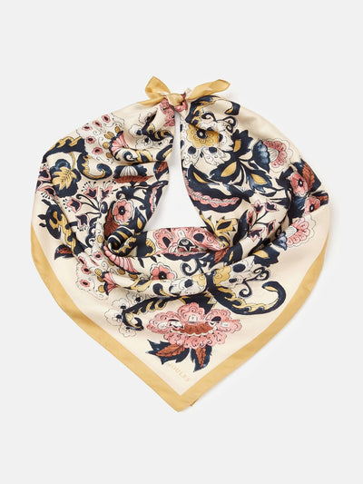 Joules Bloomfield square silk scarf at Collagerie