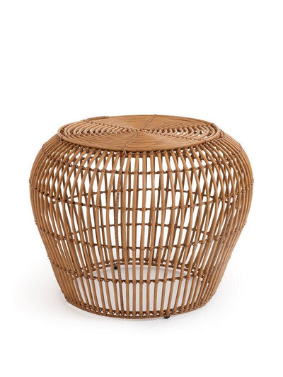 La Redoute Interieurs Brown kafi resin outdoor side table at Collagerie
