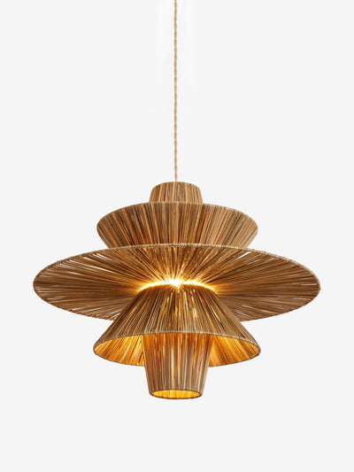Next Natural raffia easy fit ceiling light at Collagerie