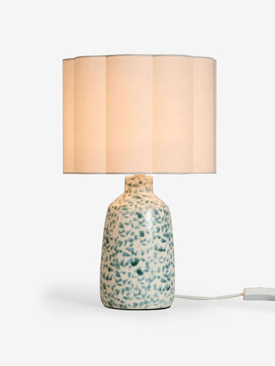 Nina Campbell Chester table lamp in blue at Collagerie