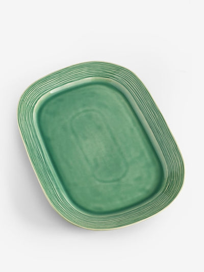 Nina Campbell Green Meadow serving platter at Collagerie
