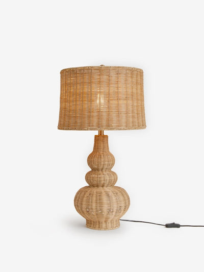 Nina Campbell Natural liana rattan table lamp at Collagerie