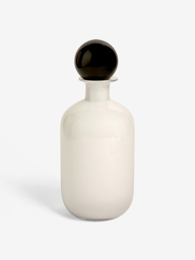 Rockett St George White/black apothecary bottle vase at Collagerie