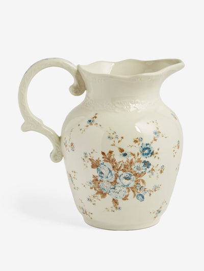 Shabby Chic White jug vase at Collagerie