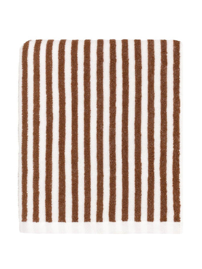 Yard Forest hebden stripe 100% cotton bath mat at Collagerie