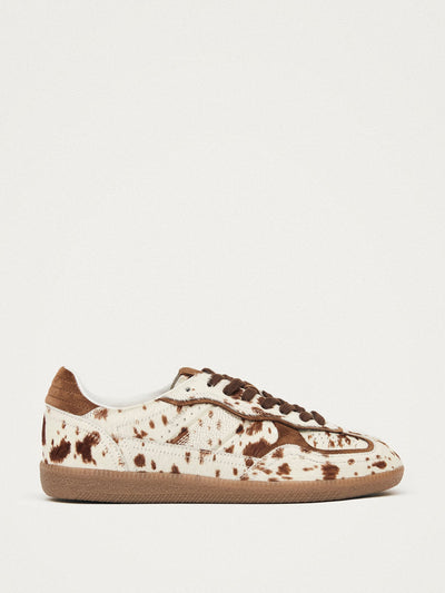 Alohas Cow print leather trainers at Collagerie