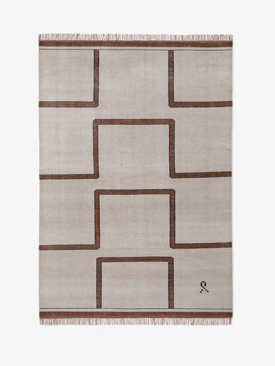 Nordic Knots Terracotta rug at Collagerie