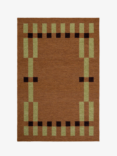 Nordic Knots Tradition 02 brown rug at Collagerie