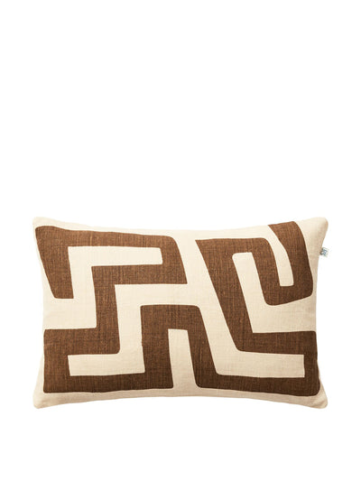 Chhatwal & Jonsson Handwoven taupe cushion cover at Collagerie