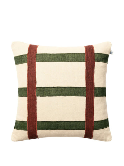 Chhatwal & Jonsson Pillowcase in Terracotta and Cactus Green at Collagerie