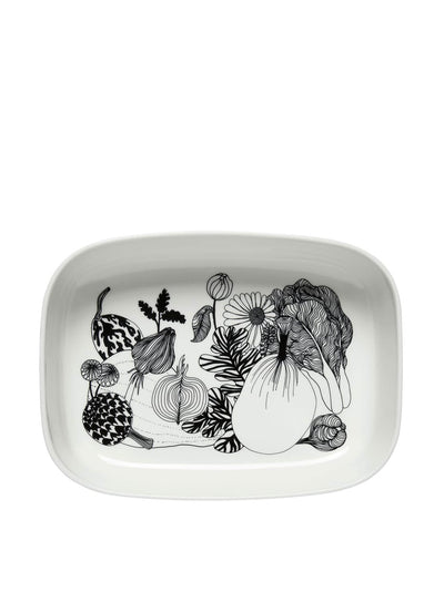 Marimekko White and black serving bowl at Collagerie