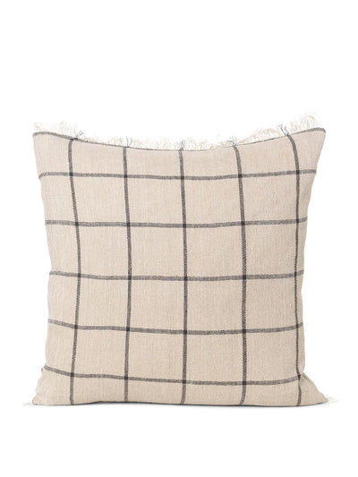 Ferm Living Calm cushion in camel/black at Collagerie