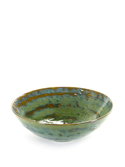 Serax Green stoneware salad bowl at Collagerie