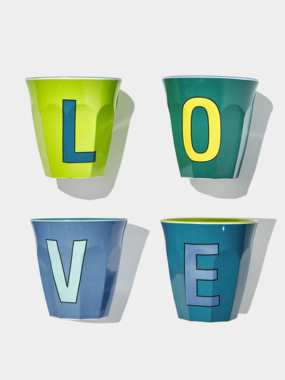 Rice Alphabet Cups at Collagerie