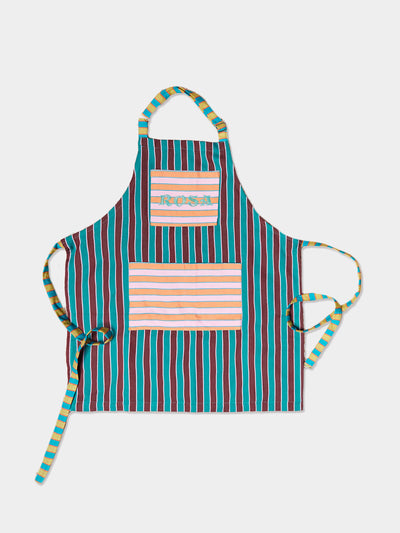 Dusen Dusen Striped apron at Collagerie