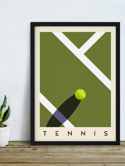 Mote Poster Studio Minimalist tennis poster at Collagerie