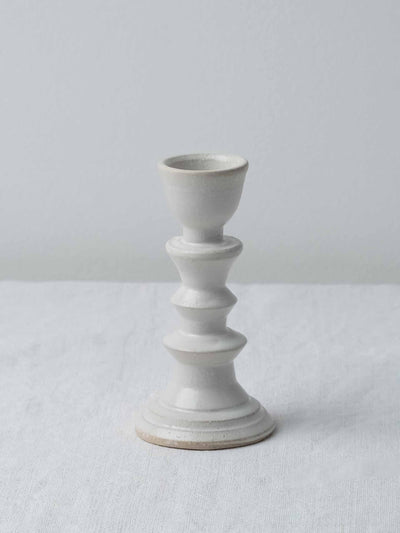 Ella Bua-in Stonewear candlestick holder at Collagerie