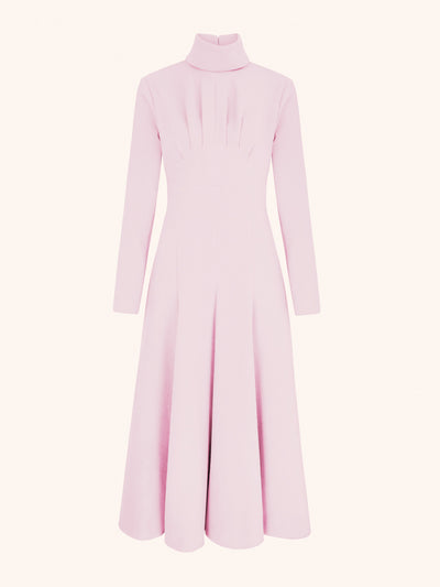 Emilia Wickstead Oakley peony double crepe dress at Collagerie