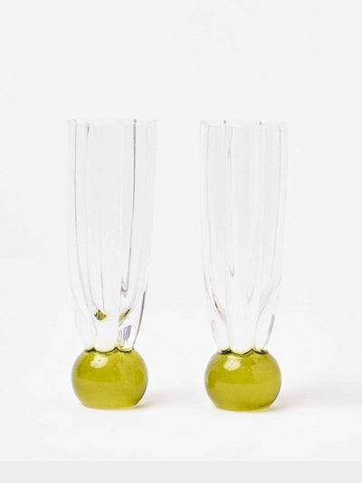 Oliver Bonas Nell stemless champagne flutes (set of 2) at Collagerie