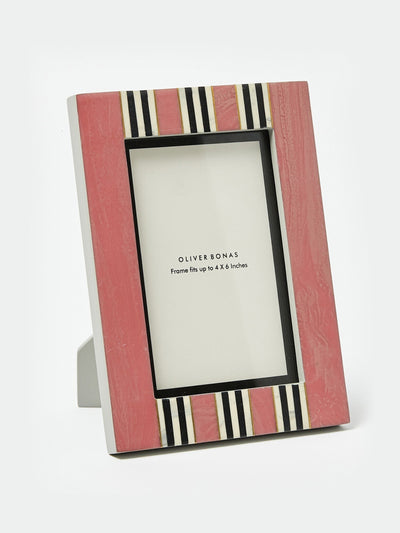 Oliver Bonas Pink stripe photo frame at Collagerie