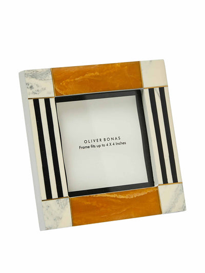 Oliver Bonas Alba yellow square photo frame at Collagerie