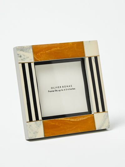 Oliver Bonas Alba yellow square photo frame at Collagerie