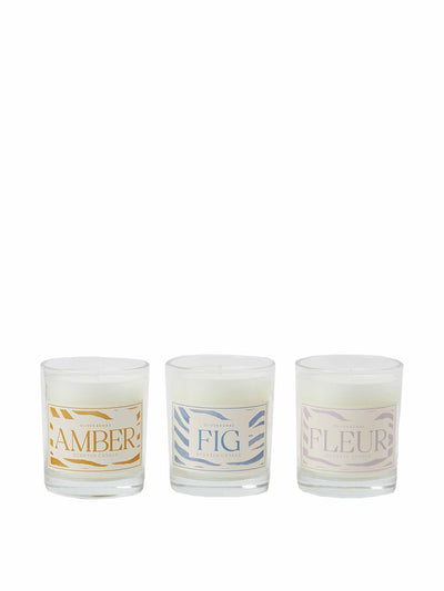 Oliver Bonas Alberta scented candles (set of three) at Collagerie