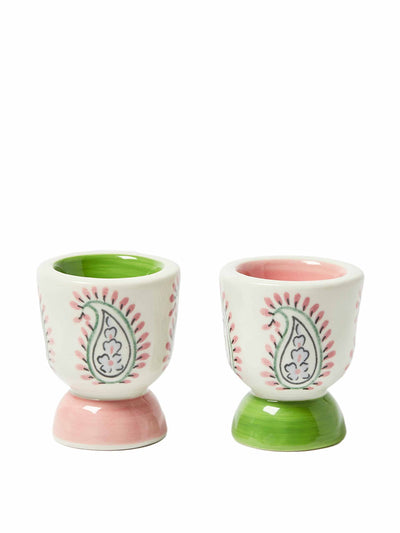 Oliver Bonas Amba ceramic egg cups (set of two) at Collagerie