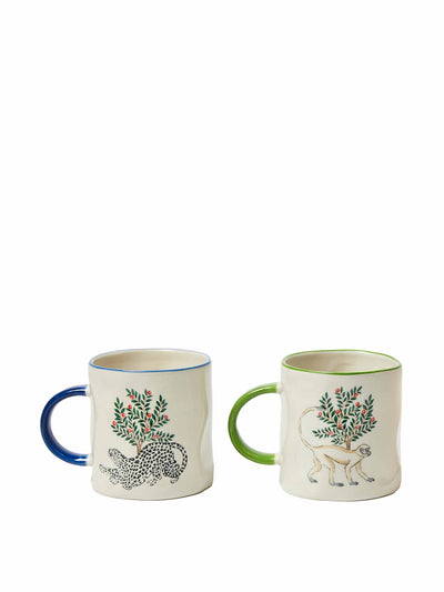 Oliver Bonas Amba ceramic mugs (set of two) at Collagerie