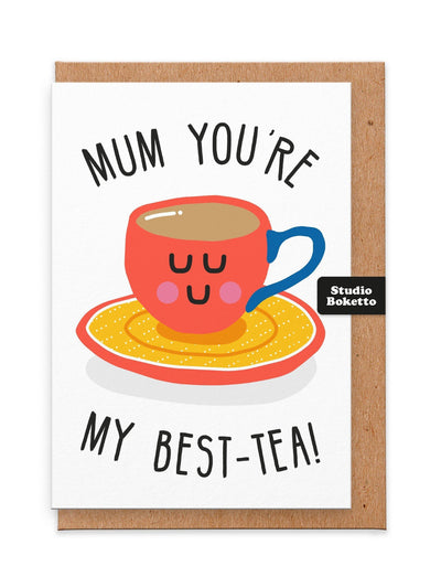 Oliver Bonas You're My Best-Tea Mother's day card at Collagerie