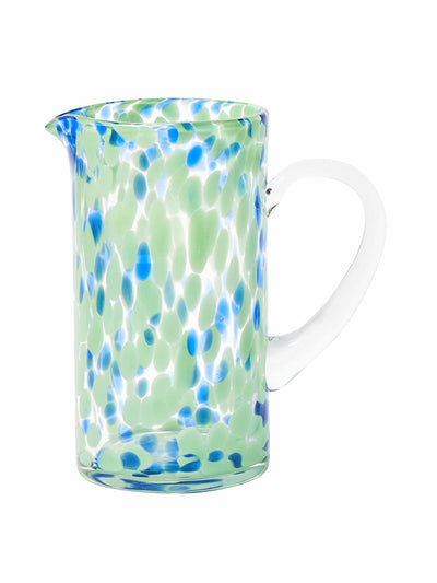 Oliver Bonas Bexton spot green glass water jug at Collagerie