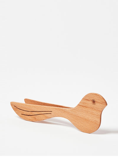 Oliver Bonas Bird wooden toaster tongs at Collagerie