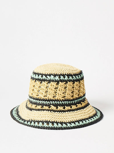 Oliver Bonas Open stitch crochet bucket hat at Collagerie