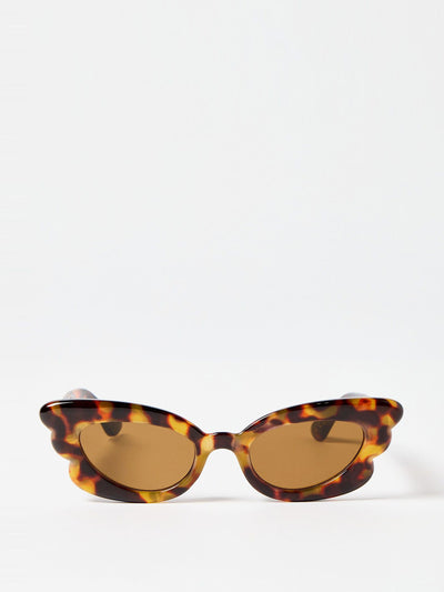 Oliver Bonas Faux tortoiseshell butterfly cat eye sunglasses at Collagerie