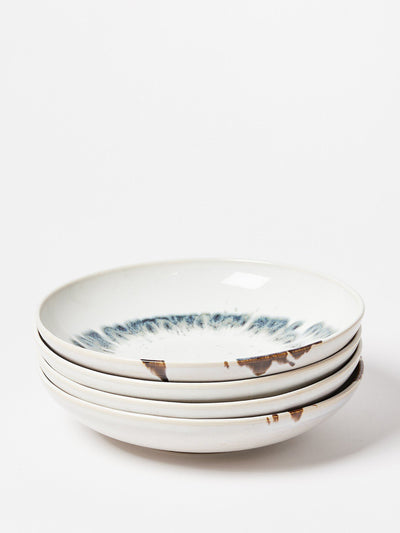 Oliver Bonas Ceramic pasta bowls (set of four) at Collagerie