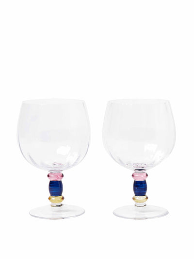 Oliver Bonas Vera clear glass gin glasses (set of two) at Collagerie